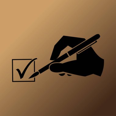 el ve kene vektör simgesi