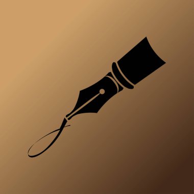 Kalem simgesi, yazma işareti illüstrasyon vektör