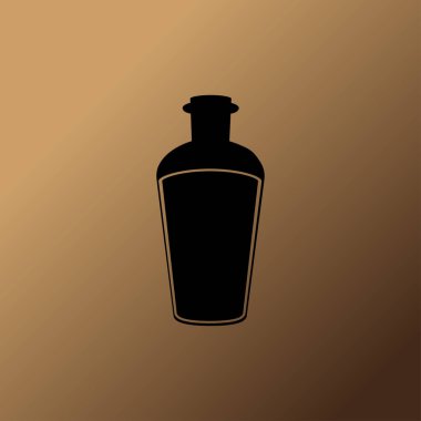 şişe simgesi, vektör illüstrasyonu