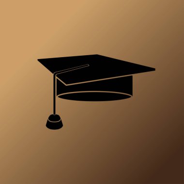 öğrenci şapkası vektör simgesi