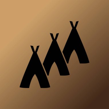 Hovels simgesi, kulübe illüstrasyon vektör