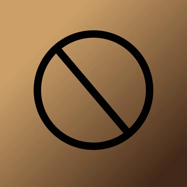 Доступ Заборонений Значок Заборона Векторні Ілюстрації — стоковий вектор