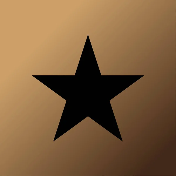 Estrella plana icono — Vector de stock