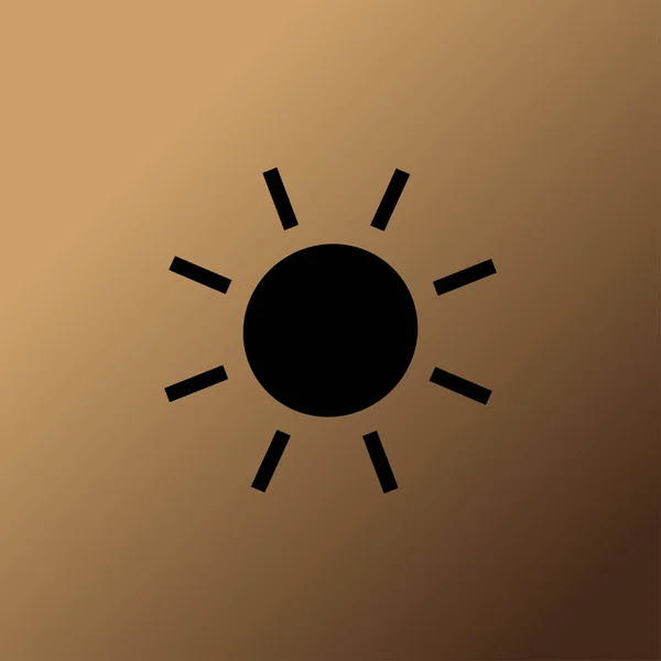 Ícone Sol Ilustração Vetorial — Vetor de Stock