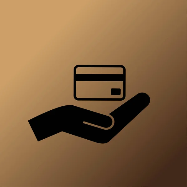 Ikon Vektor Pemegang Kartu Kredit - Stok Vektor
