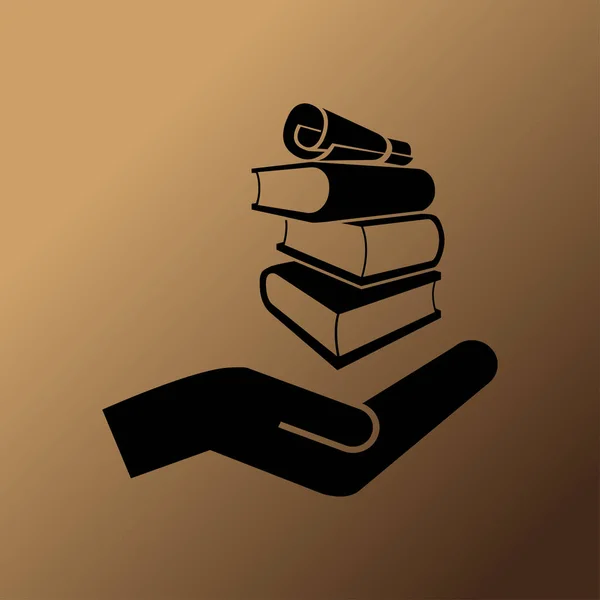 Könyvek Vector Icon Illusztráció — Stock Vector
