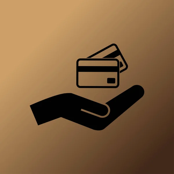 Πιστωτικές Κάρτες Κρατώντας Εικονογράφηση — Διανυσματικό Αρχείο