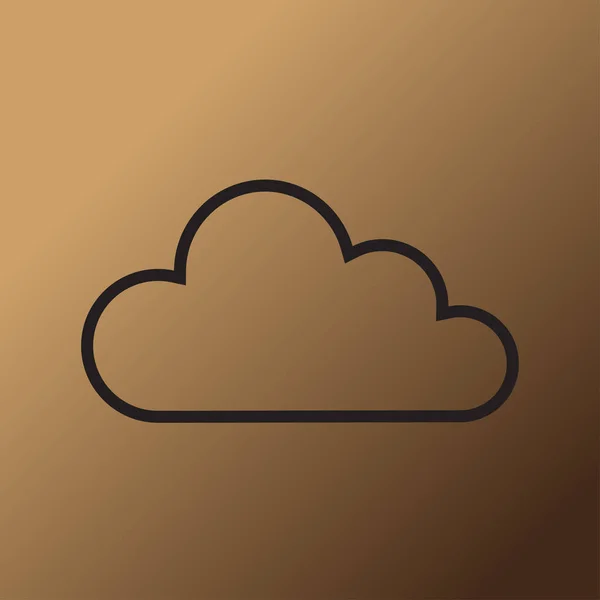 Nube Vector Icono Ilustración — Archivo Imágenes Vectoriales