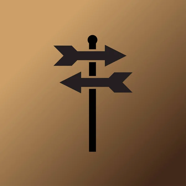 Wegweiser Symbol Illustration Vektor — Stockvektor