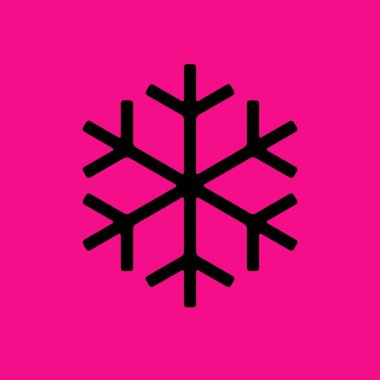 Kar tanesi illüstrasyon simge vektör