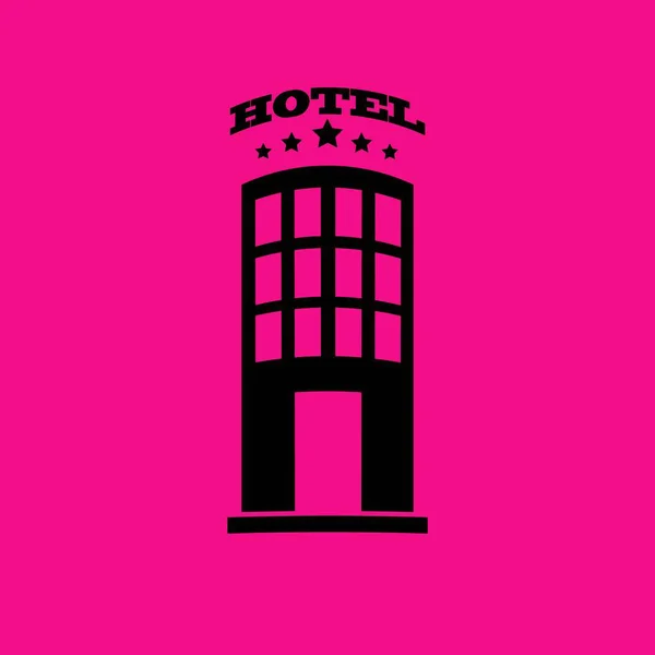 Hotel pictogram illustratie — Stockvector