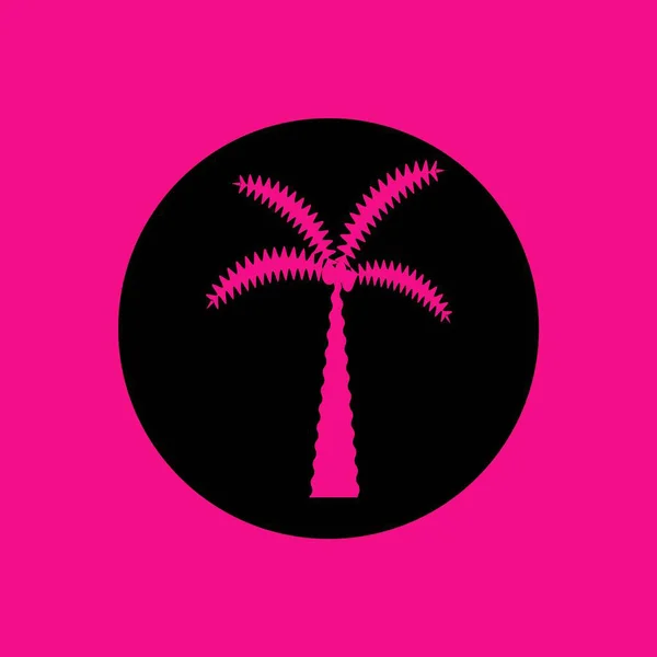 Icona dell'albero, palma — Vettoriale Stock