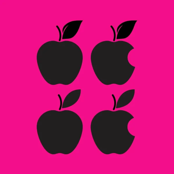 Ensemble d'icônes Apple — Image vectorielle