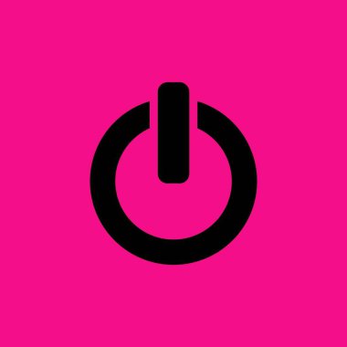 Açma/kapama anahtarı simgesini, güç işareti illüstrasyon vektör