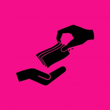 para nakit vektör simgesi. dolar