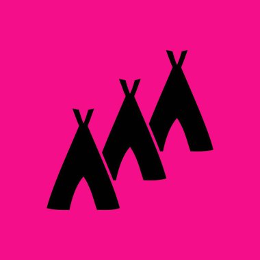 Hovels simgesi, kulübe illüstrasyon vektör