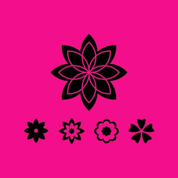 Blume Vektor Symbol Abbildung — Stockvektor