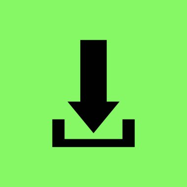 Download vektör simge yeşil zemin üzerine