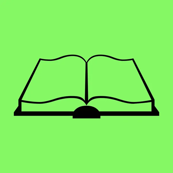 Web Icon Buch Auf Grünem Hintergrund — Stockvektor