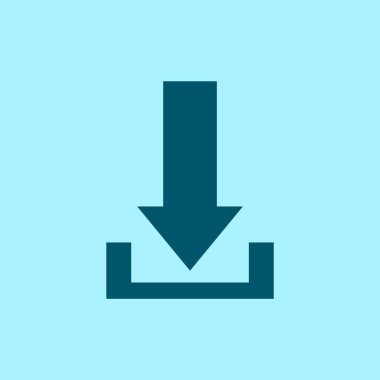 Download vektör simge mavi zemin üzerine