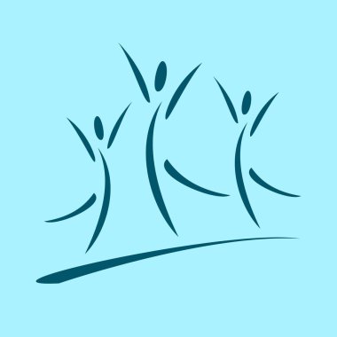 mavi arka plan başarı takımı