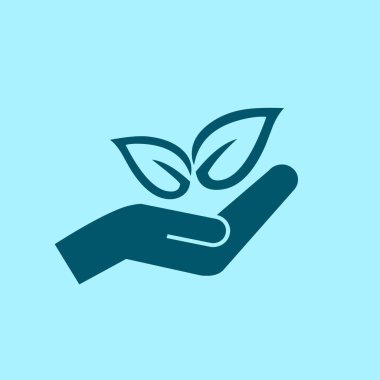 Mavi arka plan Eko sembolü