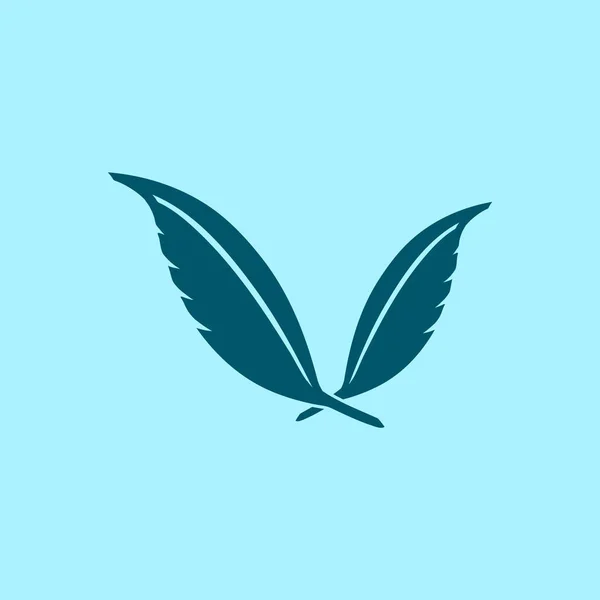 Екологічний Символ Синьому Фоні — стоковий вектор