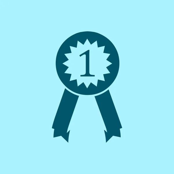 Pictograph Award Vector Icon Blue Background — 图库矢量图片