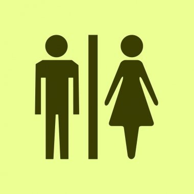 Erkek ve kadın vektör illüstrasyonu