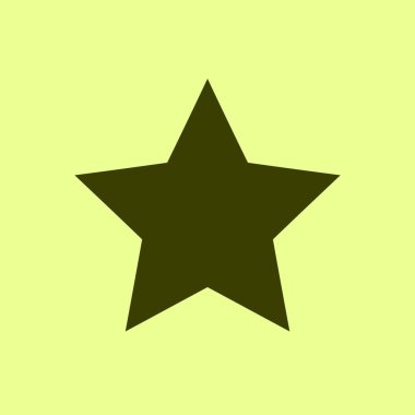 Yıldız Düz Simgesi