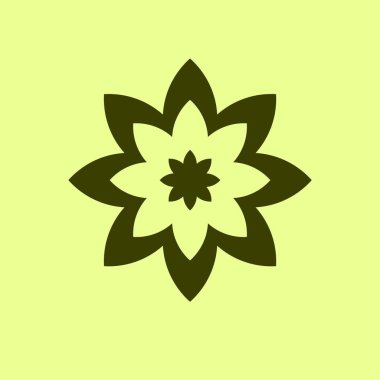 çiçek vektör simge arka plan üzerinde