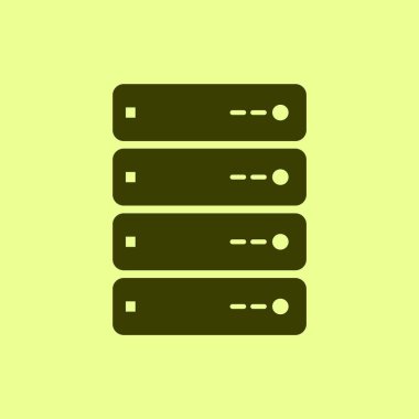 Bilgisayar sunucu simgesini, vektör çizim