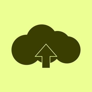 bulut gönderme vektör simgesi 