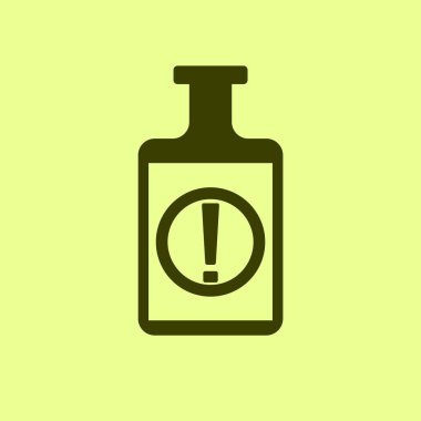 İzole kimyasal test şişe