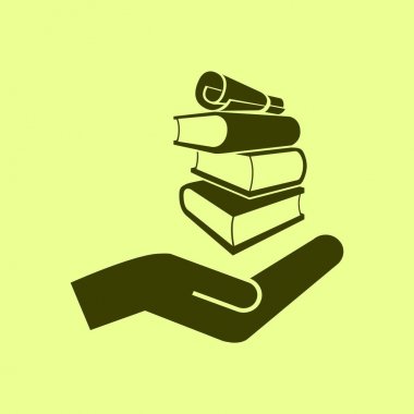 kitap simgesini illüstrasyon 