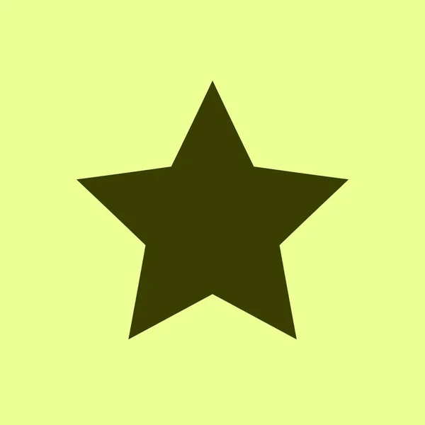 Hvězda plochá ikona — Stockový vektor