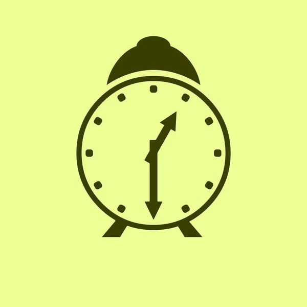 Relógio Despertador Ilustração Vector —  Vetores de Stock