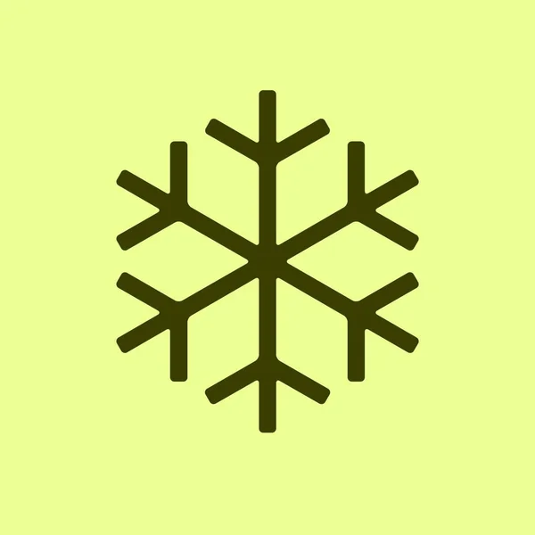 Schneeflocke Symbol Illustration Vektor — Stockvektor