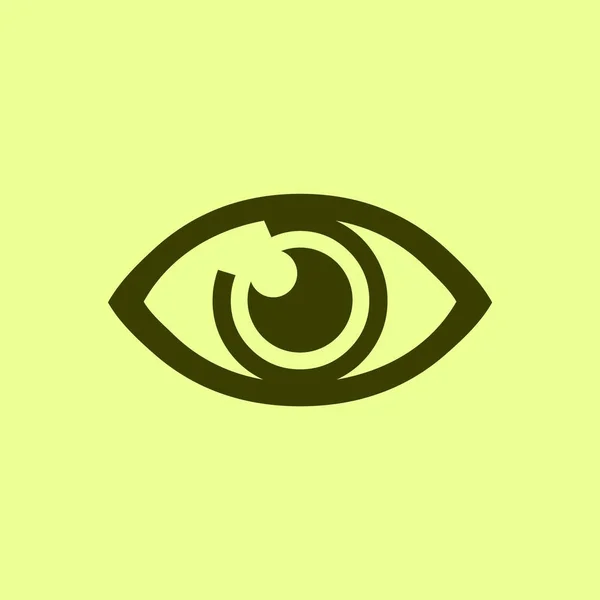Símbolo Ícone Olho Vetor — Vetor de Stock