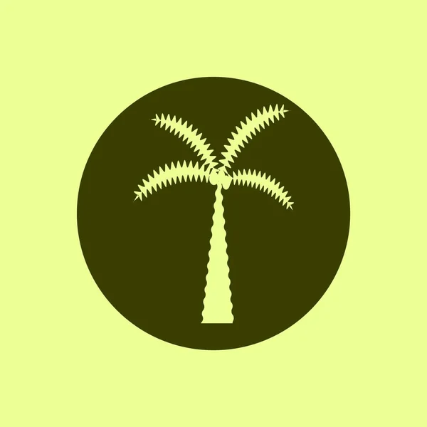 Fa ikonnal megjelölve, palm — Stock Vector