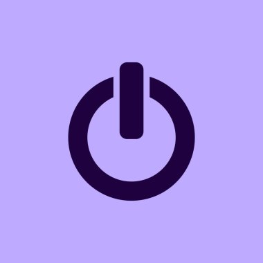 Açma/kapama anahtarı simgesini, güç işareti illüstrasyon vektör