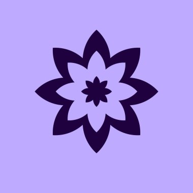 çiçek vektör simge arka plan üzerinde