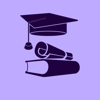 eğitim lisans vektör simgesine arka plan