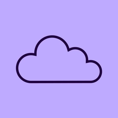 bulut vektör illüstrasyonu 