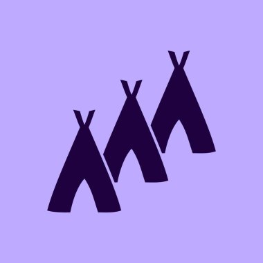 Hovels simgesi, kulübe illüstrasyon vektör