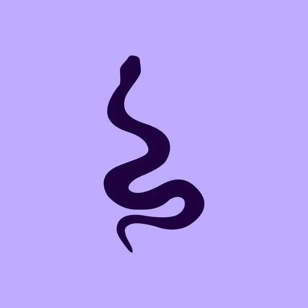 Illustration Icône Vectorielle Serpent — Image vectorielle