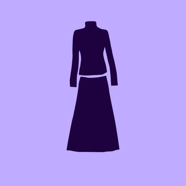 Kleding Vector Illustratie Van Het Pictogram — Stockvector