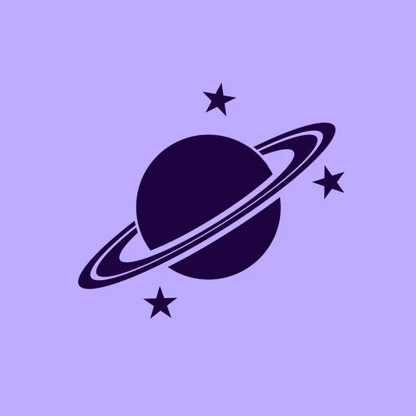 Illustration Zum Planeten Vektor Symbol — Stockvektor