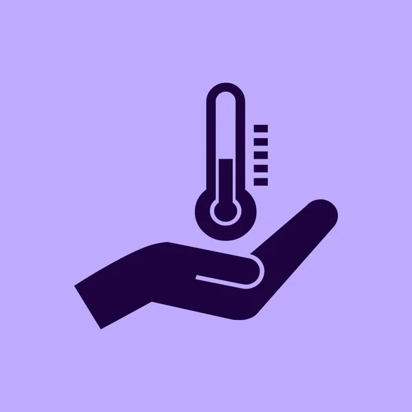 Illustration Icône Vecteur Thermomètre — Image vectorielle