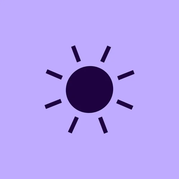 Icono Del Sol Ilustración Vectorial — Vector de stock